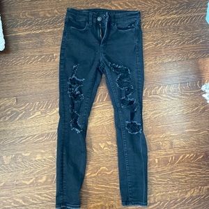 American Eagle black skinny jeans